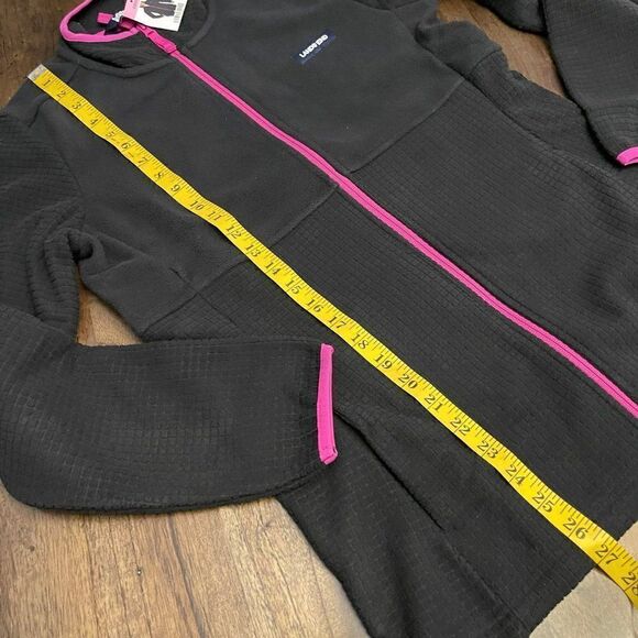 Lands' End Ladies Grid Fleece Zip Up Jacket Small - Picture 7 of 8